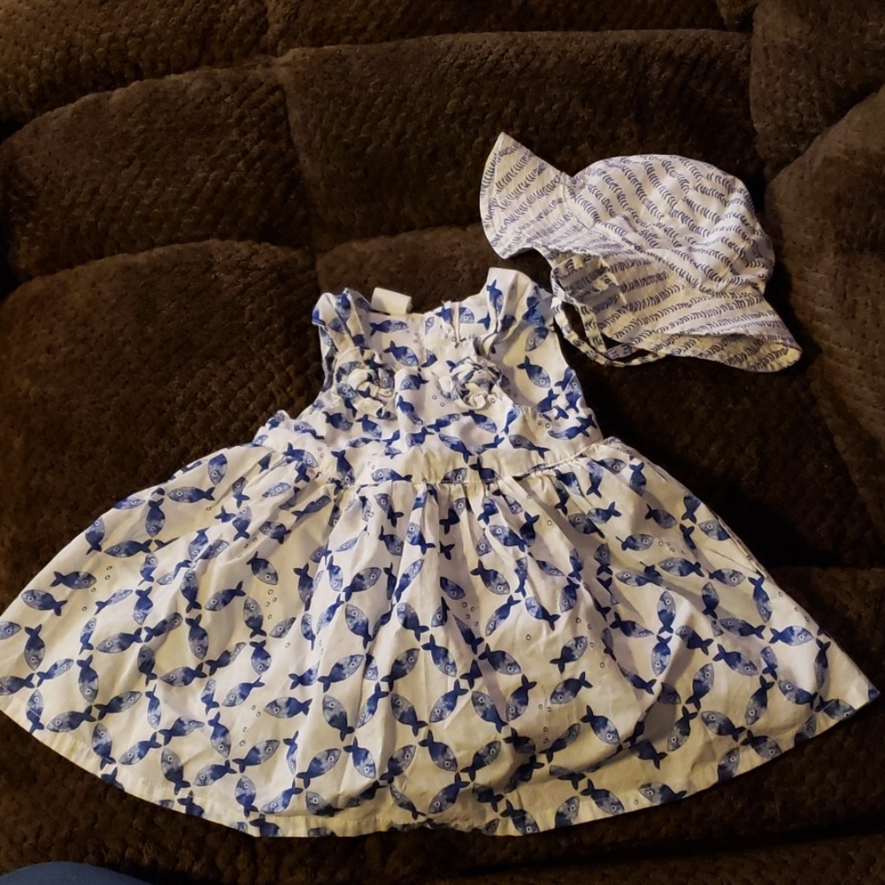 H&M Baby Sundress and Matching hat